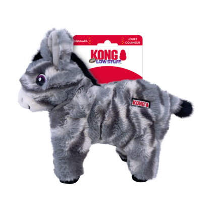KONG Low Stuff Stripes Donkey Squeaky Plush